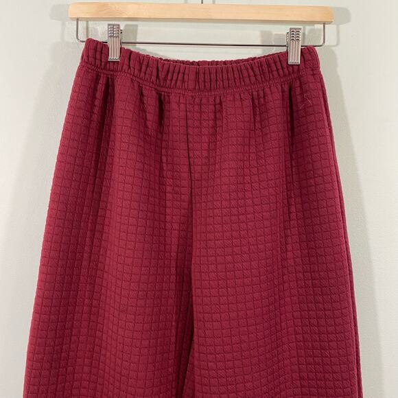 Princess Polly Women's Arabella Dark Red Quilted Pull On Jogger Size US 4 - Picture 3 of 8